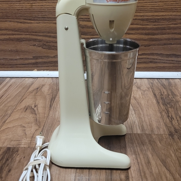 Hamilton Beach Scovill Drink Master Vintage Milkshake Mixer Maker 727 Almond - Picture 3 of 7